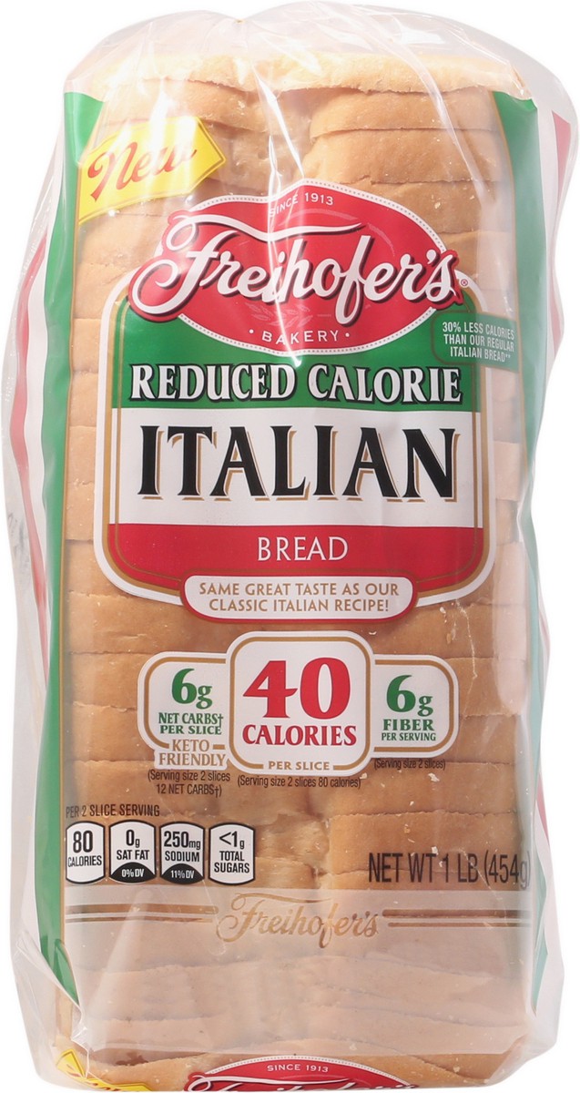 slide 10 of 12, Freihofer's Reduced Calorie Italian Bread, 16 oz, 1 lb
