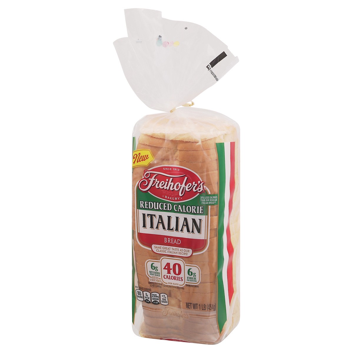 slide 6 of 12, Freihofer's Reduced Calorie Italian Bread, 16 oz, 1 lb