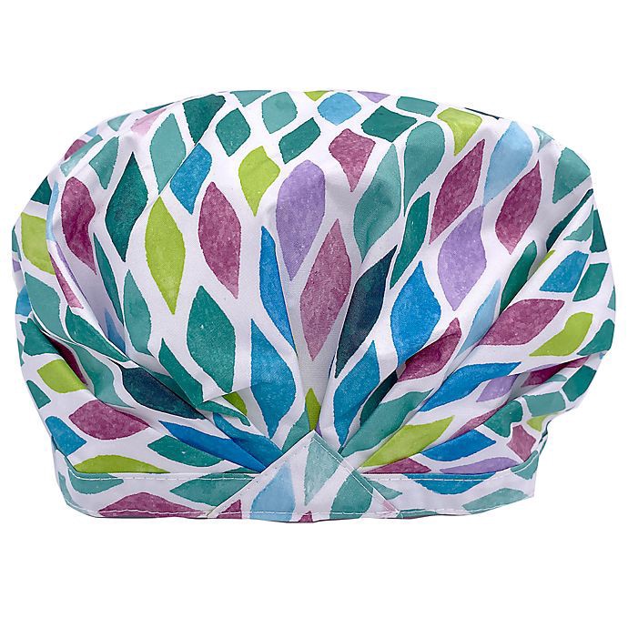 slide 5 of 5, Betty Dain Aqua Stones Turban Shower Cap, 1 ct