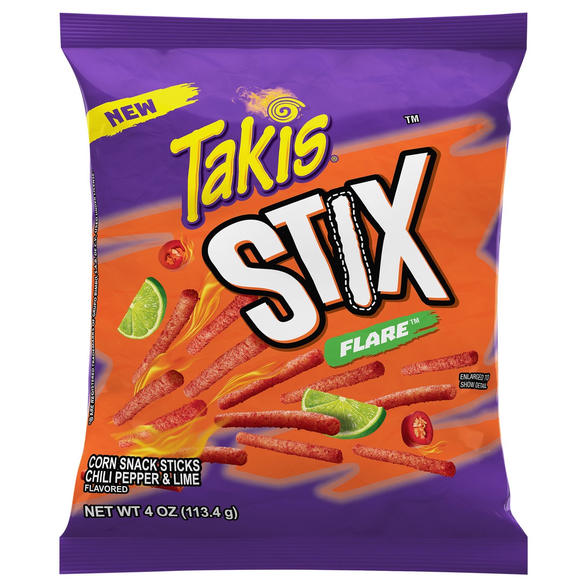 slide 1 of 1, Takis Stix Flare Corn Snack Sticks 4 oz, 4 oz