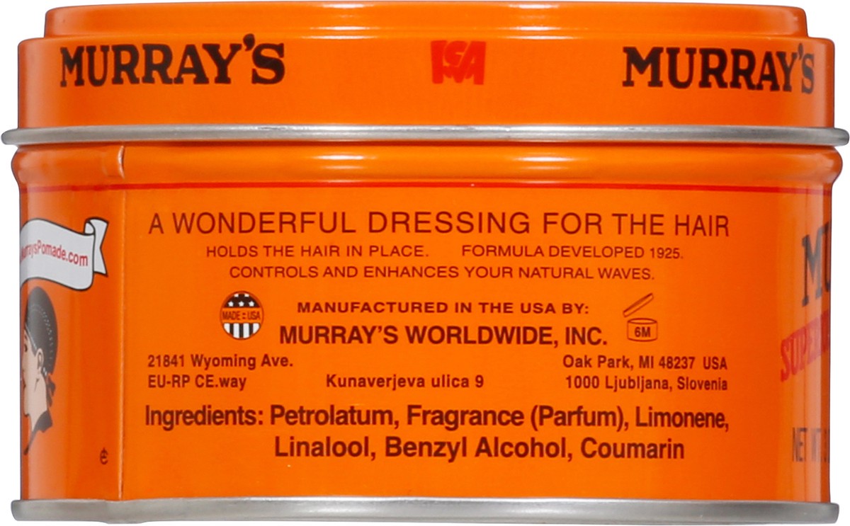 slide 10 of 12, Murray's Superior Hair Dressing Pomade 3 oz, 3 oz