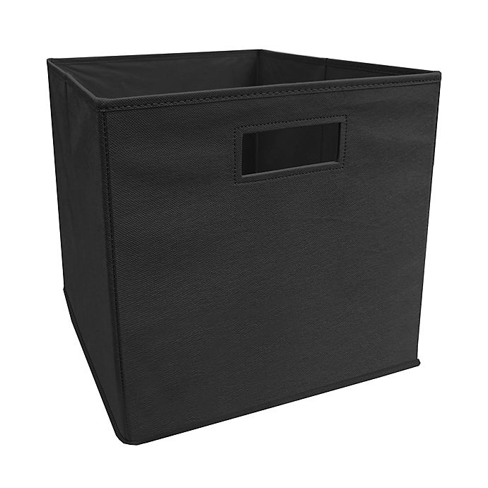 slide 1 of 1, ORG Phantom Collapsible Storage Bin - Black, 13 in