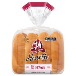 Aunt Millie's Hearth Top Cut White Hot Dog Buns 8 ct