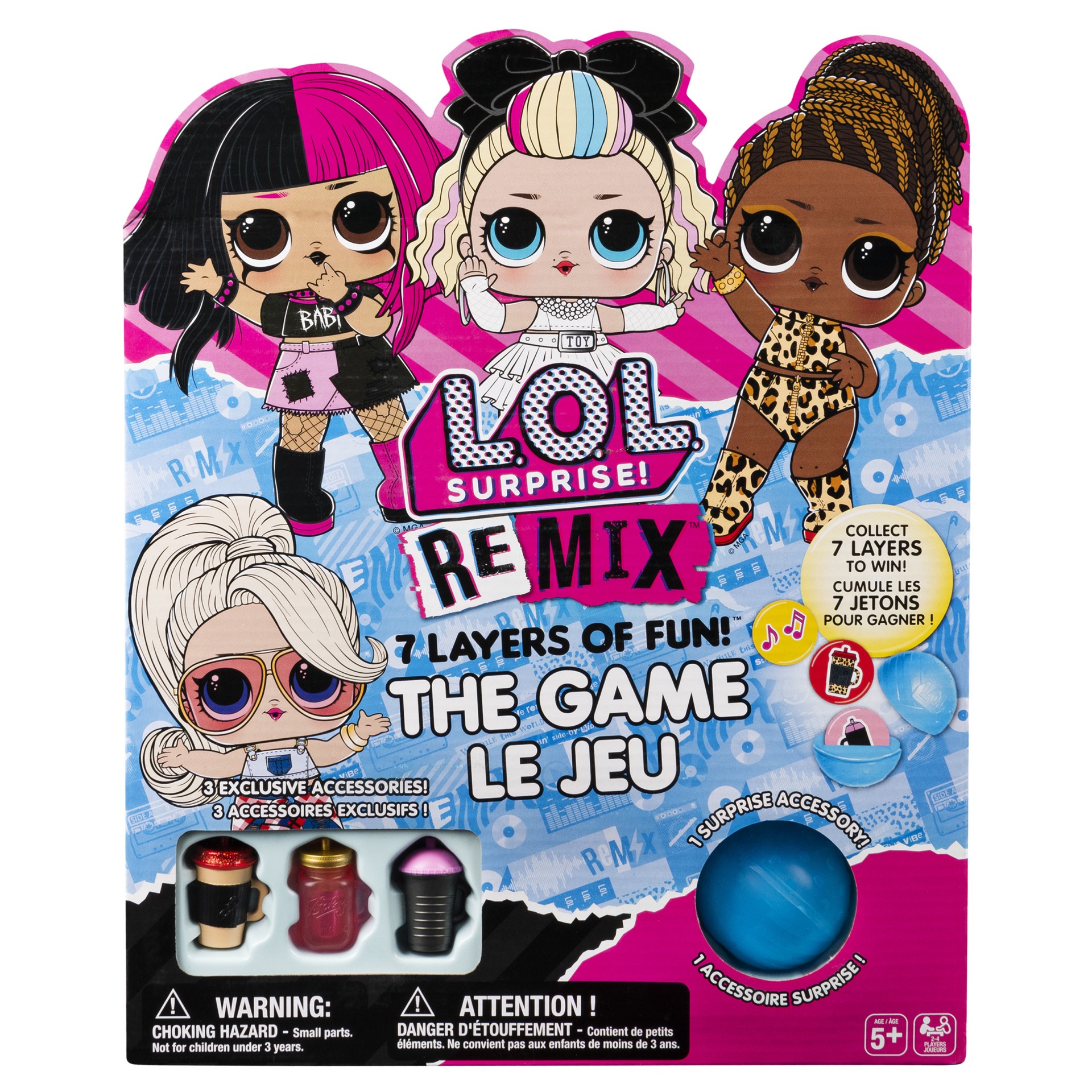 slide 1 of 5, Spin Master L.O.L. Surprise! REMIX 7 Layers of Fun Board Game, for Families and Kids Ages 5 and up, 1 ct