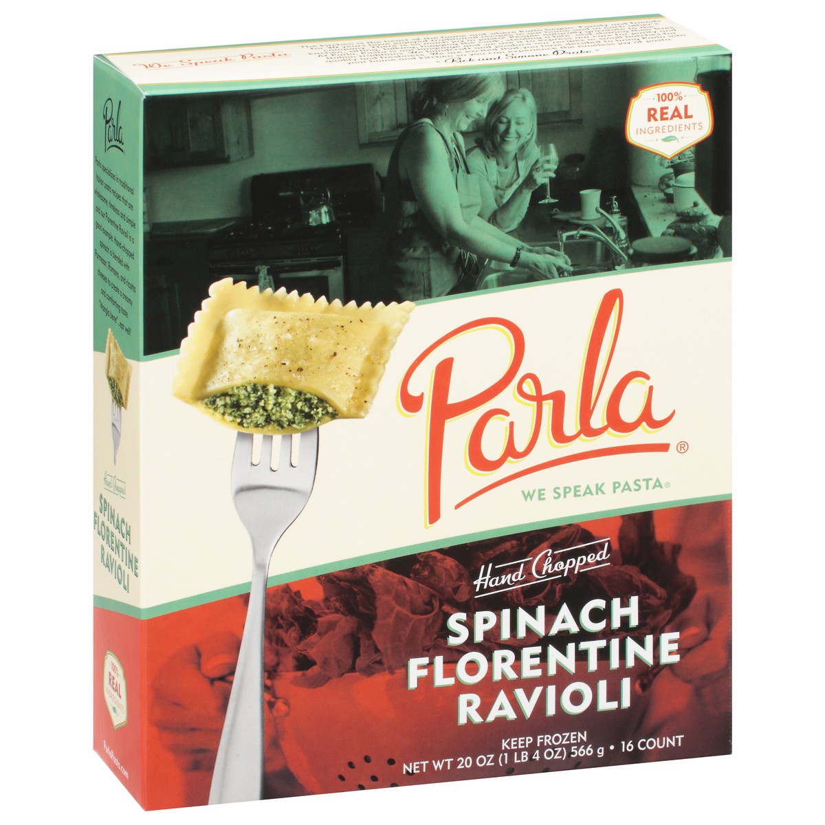 slide 12 of 14, Parla Hand Chopped Spinach Florentine Ravioli 16 Ravioli 16 ea, 16 ct