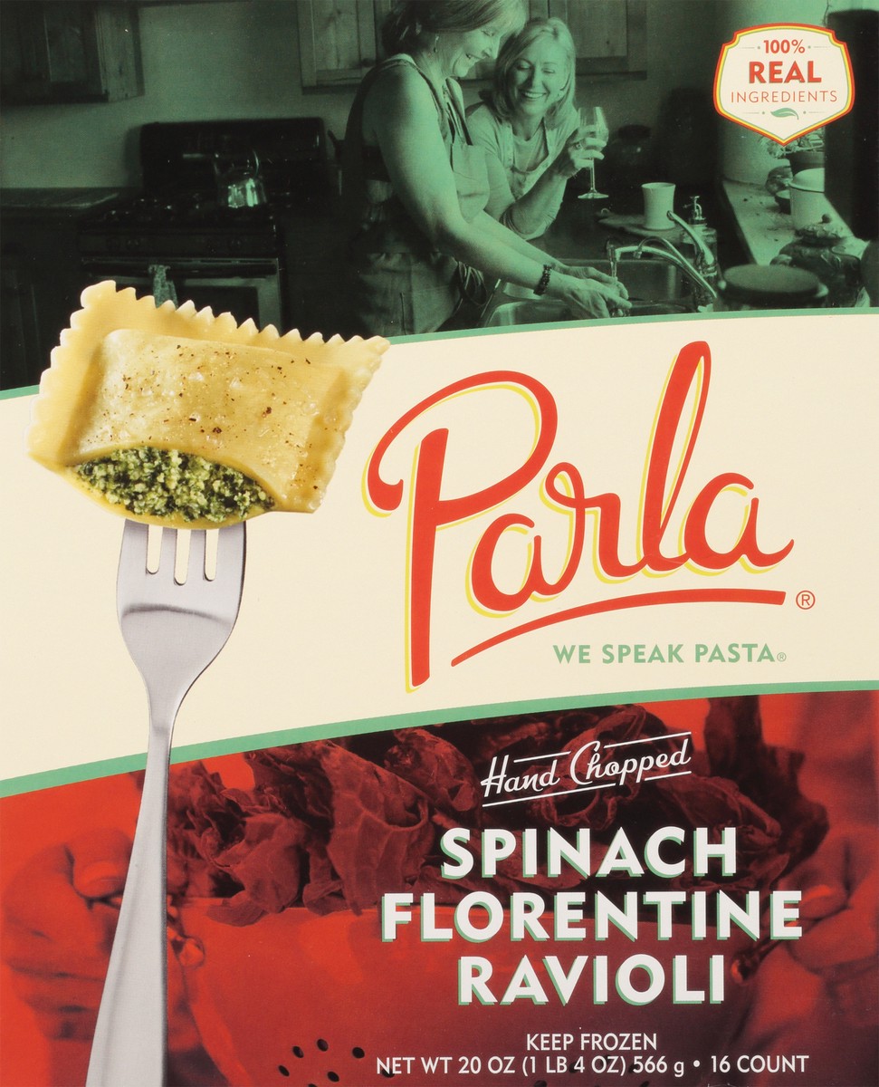 slide 13 of 14, Parla Hand Chopped Spinach Florentine Ravioli 16 Ravioli 16 ea, 16 ct