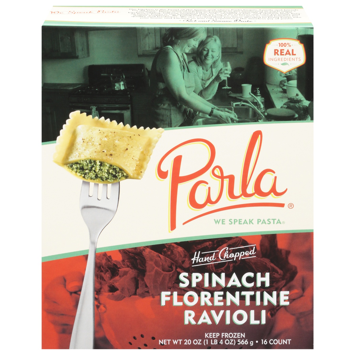 slide 1 of 1, Parla Spinach Florentine Ravioli, 20 oz