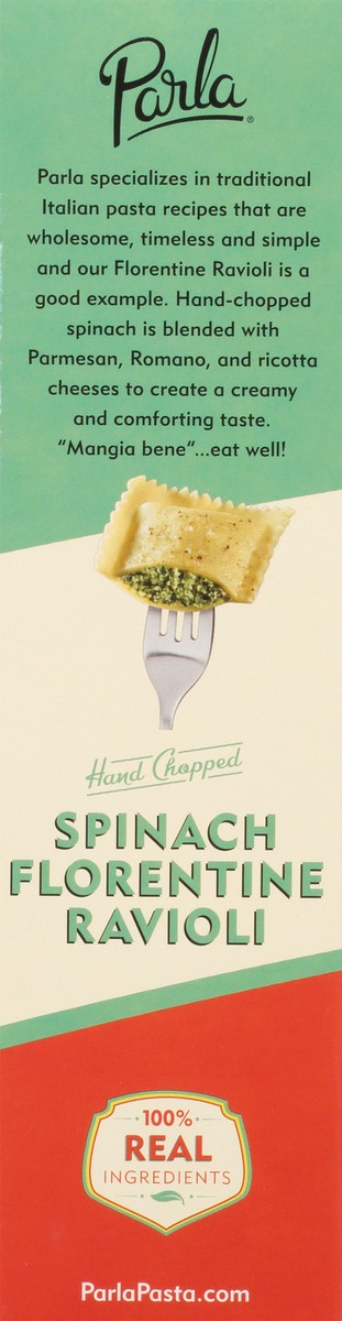 slide 5 of 14, Parla Hand Chopped Spinach Florentine Ravioli 16 Ravioli 16 ea, 16 ct