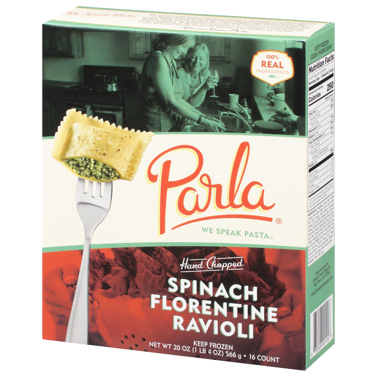 slide 2 of 14, Parla Hand Chopped Spinach Florentine Ravioli 16 Ravioli 16 ea, 16 ct