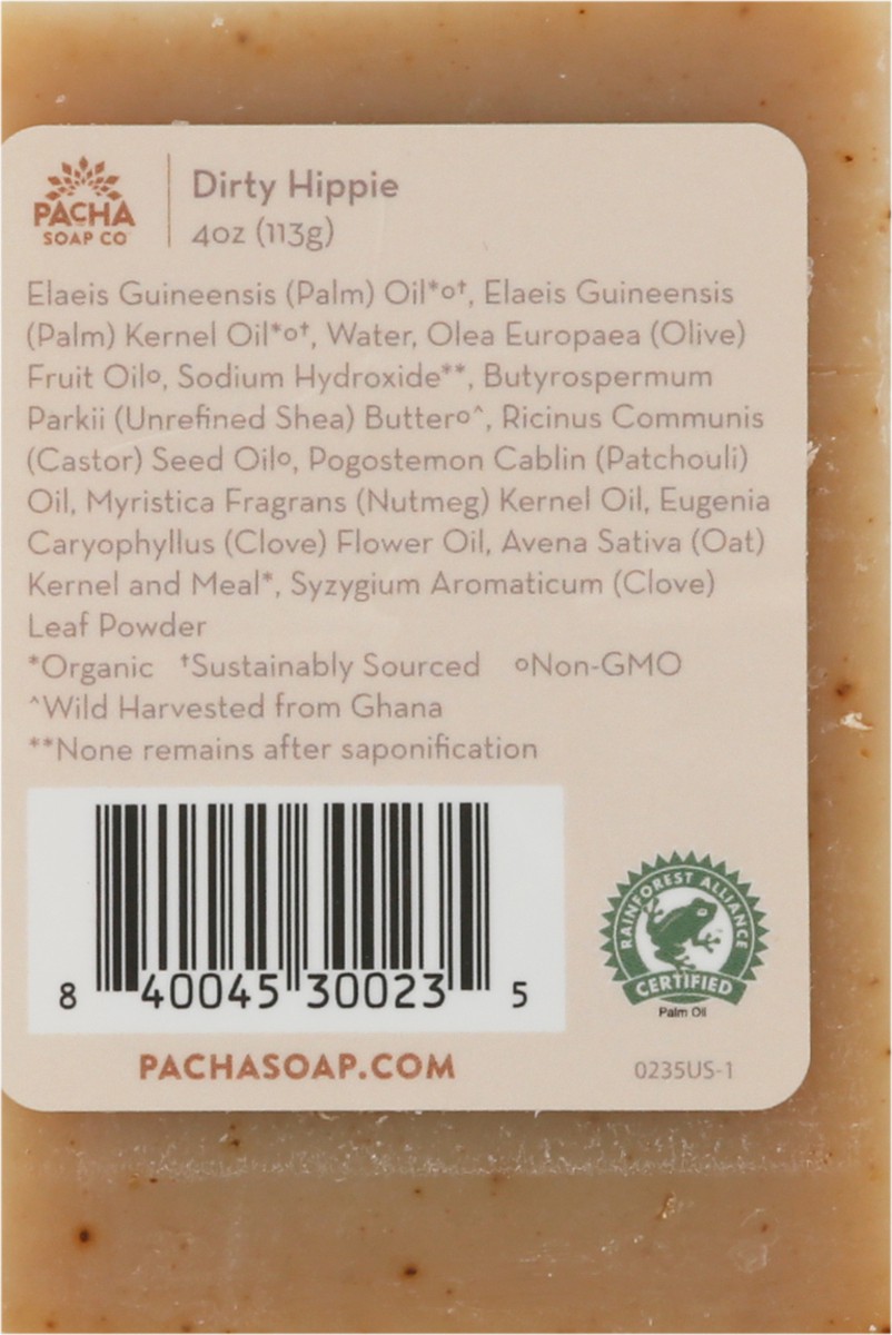 slide 9 of 9, Pacha Soap Co. Dirty Hippie Bar Soap, 4 oz