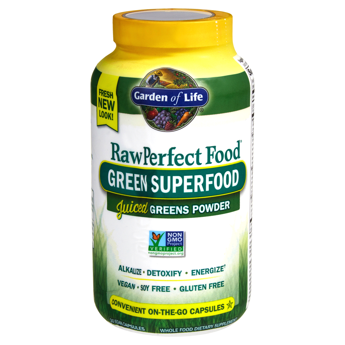 slide 1 of 2, Garden of Life Raw Perfect Food Green Superfood Capsules, 240 ct