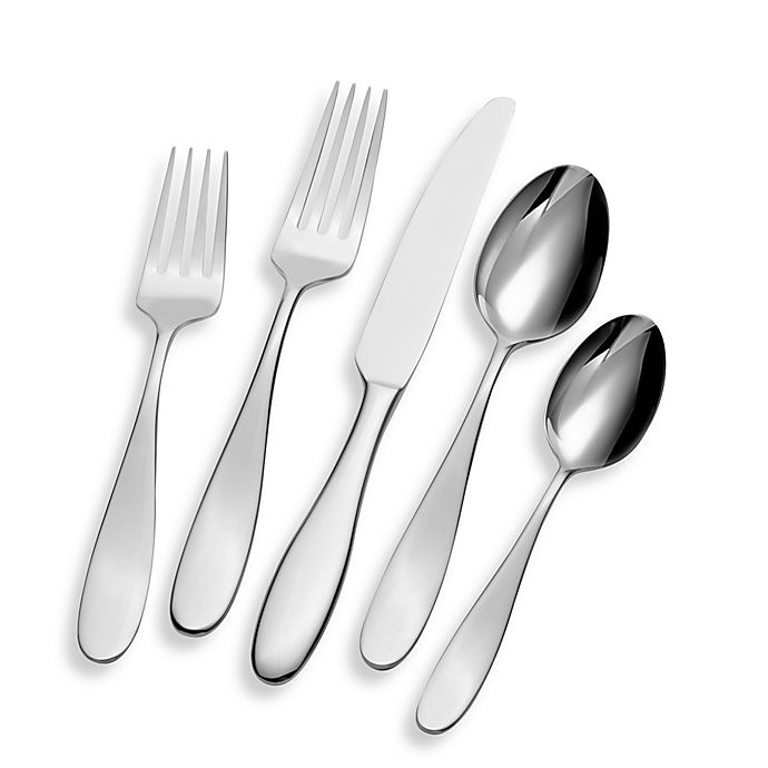 slide 1 of 1, Towle Living Satin Petal Stainless Steel Flatware Set, 50 ct