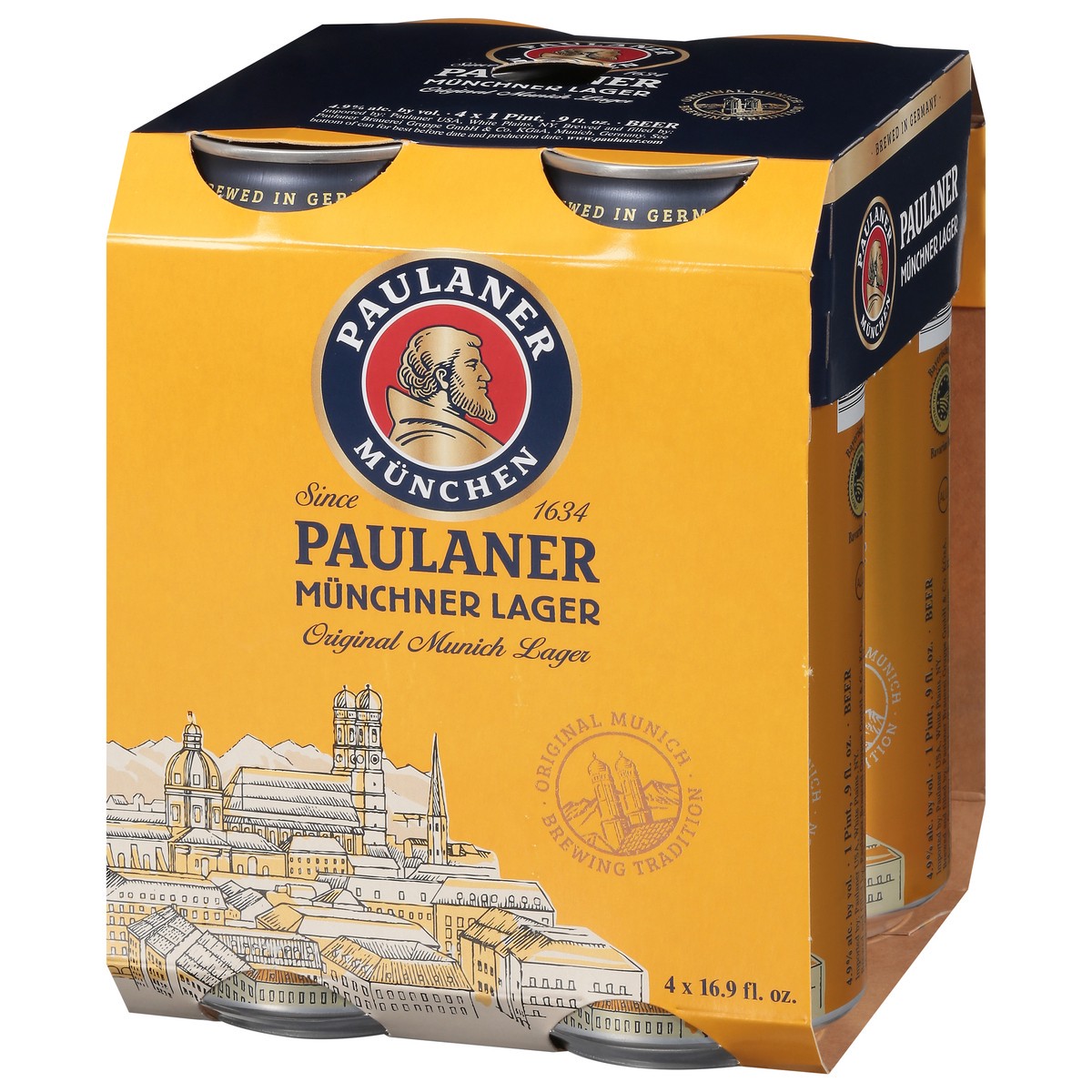 slide 5 of 9, Paulaner Munich Lager Original Beer 4 - 16.9 fl oz Cans, 4 ct; 16.9 fl oz