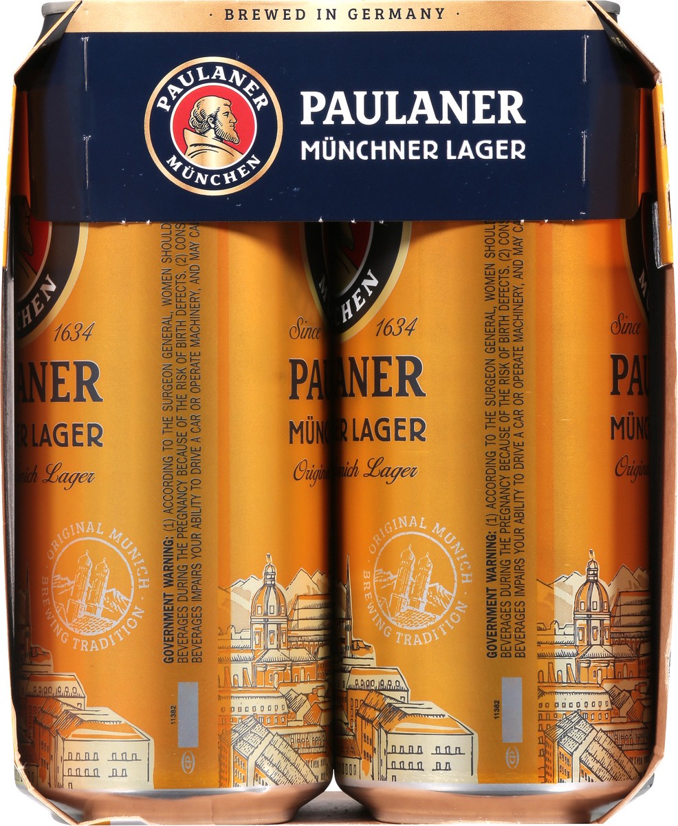 slide 6 of 9, Paulaner Munich Lager Original Beer 4 - 16.9 fl oz Cans, 4 ct; 16.9 fl oz