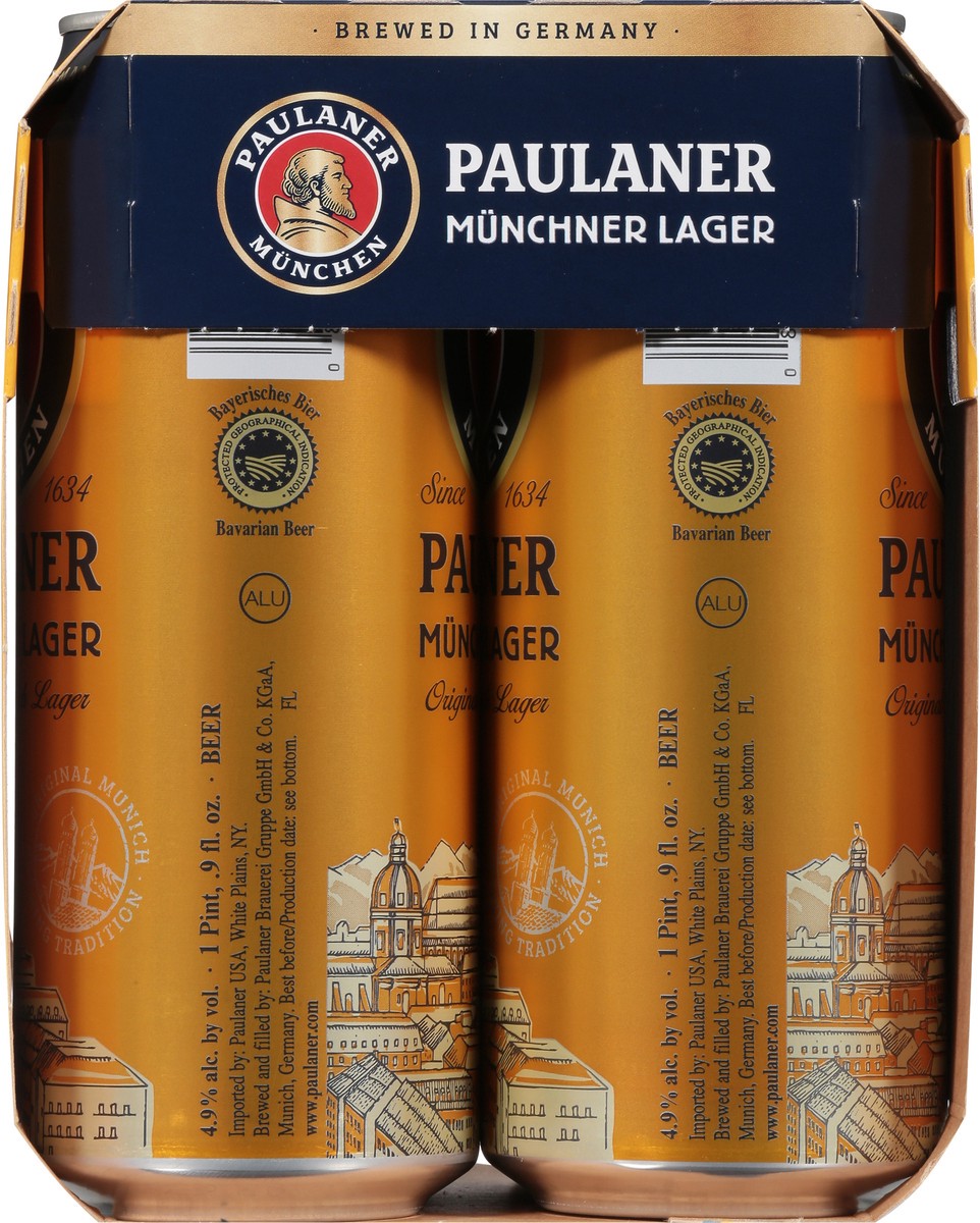 slide 3 of 9, Paulaner Munich Lager Original Beer 4 - 16.9 fl oz Cans, 4 ct; 16.9 fl oz