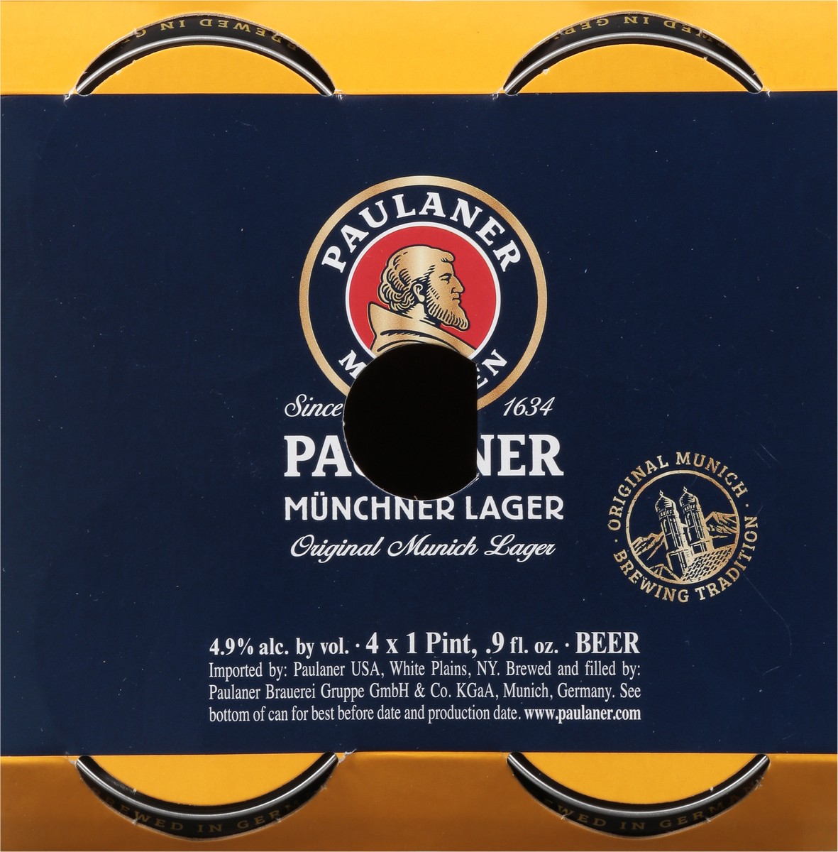 slide 9 of 9, Paulaner Munich Lager Original Beer 4 - 16.9 fl oz Cans, 4 ct; 16.9 fl oz