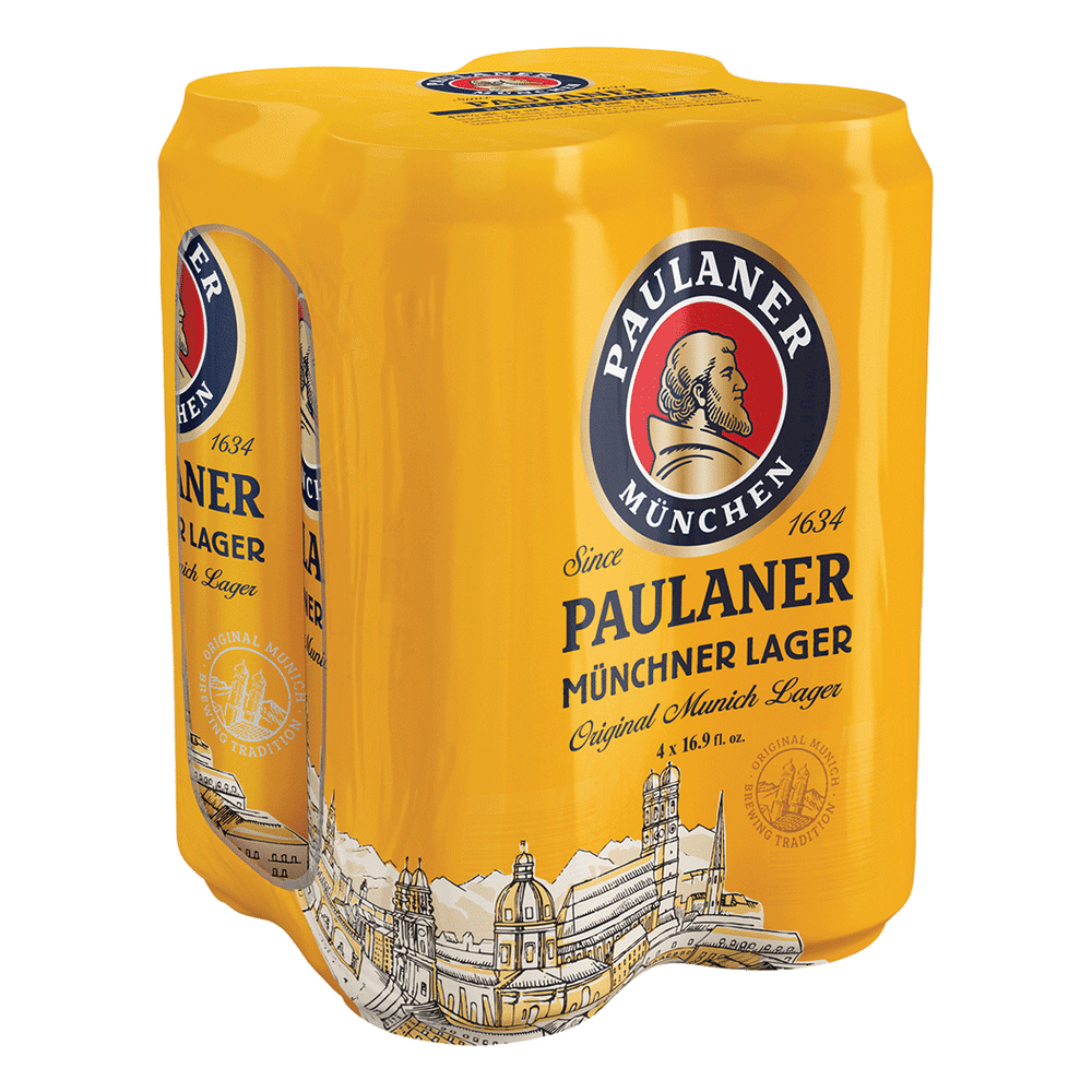 slide 1 of 1, Paulaner Original Munich Lager, 4 ct; 16.9 fl oz