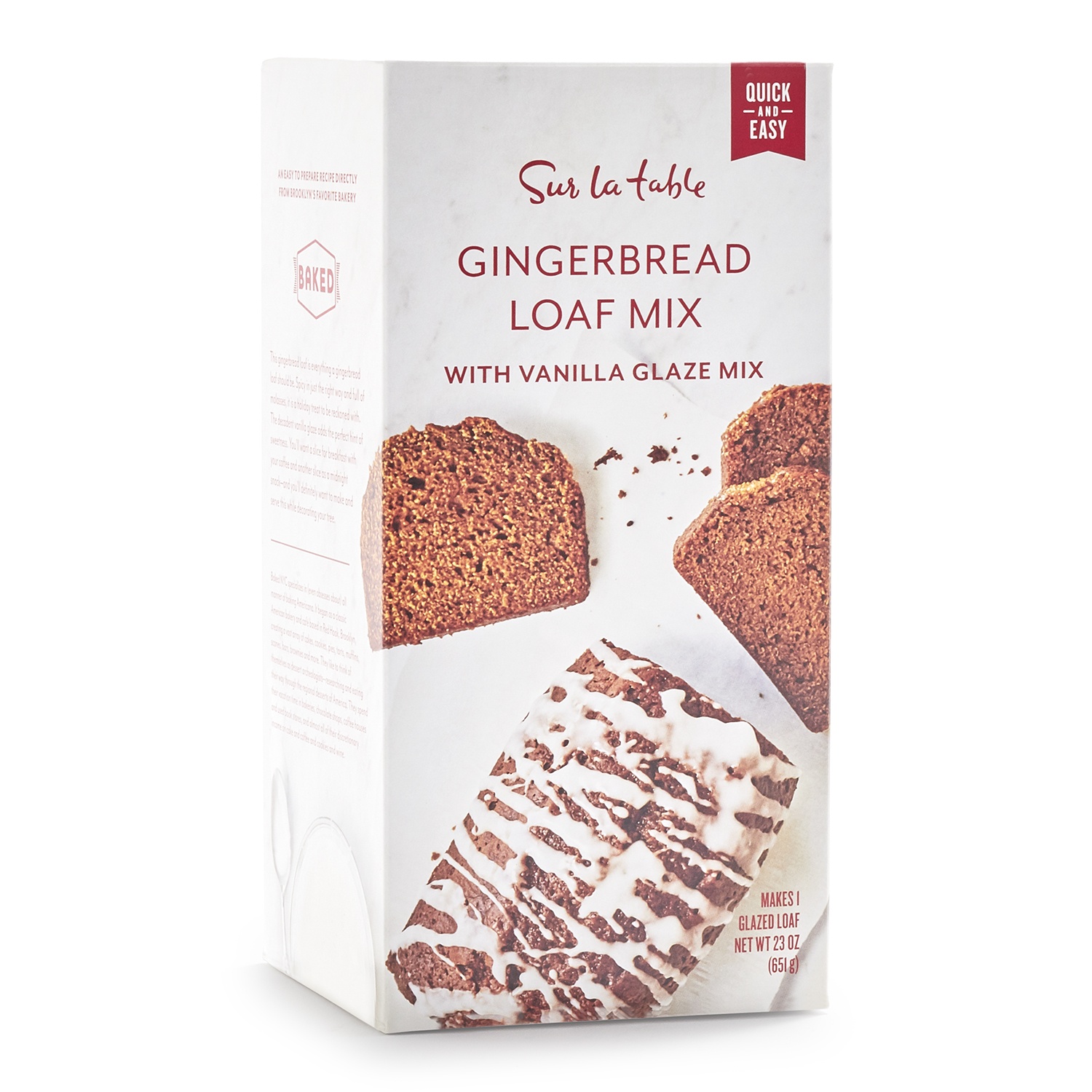 slide 1 of 1, Sur La Table Gingerbread Loaf Mix with Vanilla Glaze, 1 ct