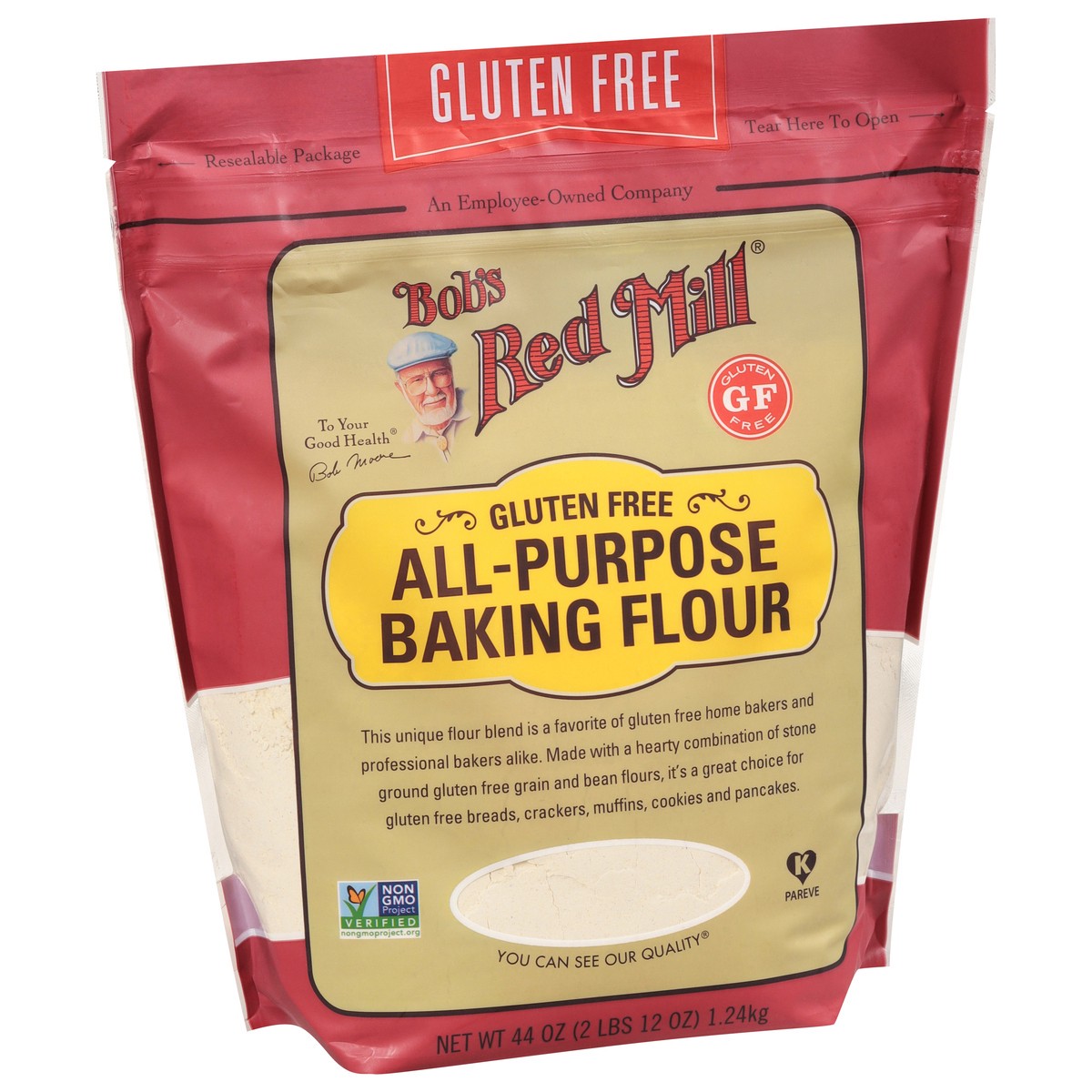 slide 2 of 9, Bob's Red Mill All-Purpose Gluten Free Baking Flour 44 oz, 