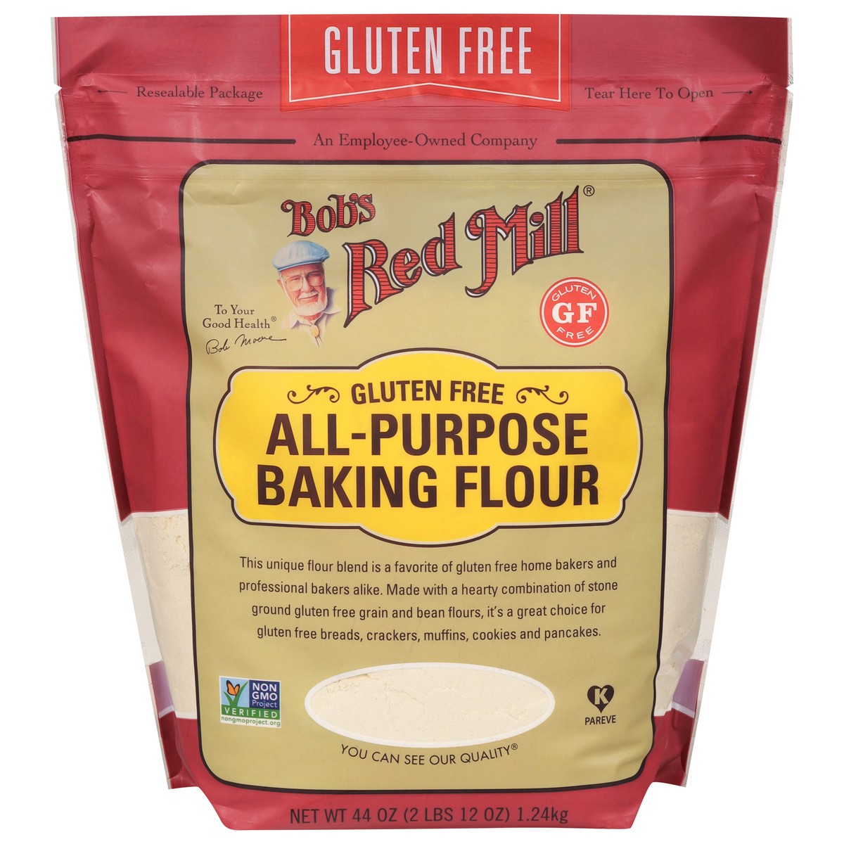 slide 1 of 9, Bob's Red Mill All-Purpose Gluten Free Baking Flour 44 oz, 