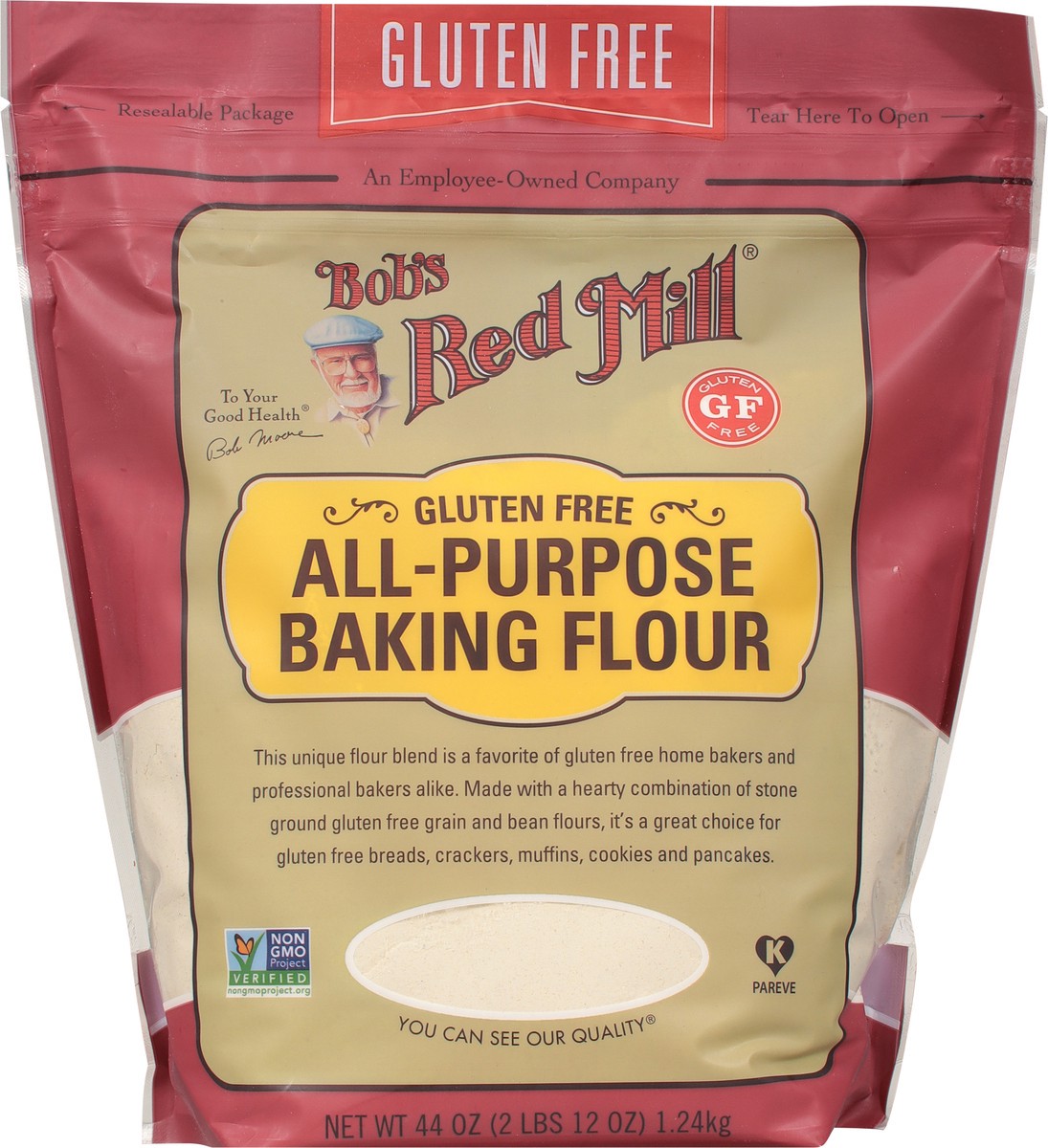 slide 6 of 9, Bob's Red Mill All-Purpose Gluten Free Baking Flour 44 oz, 