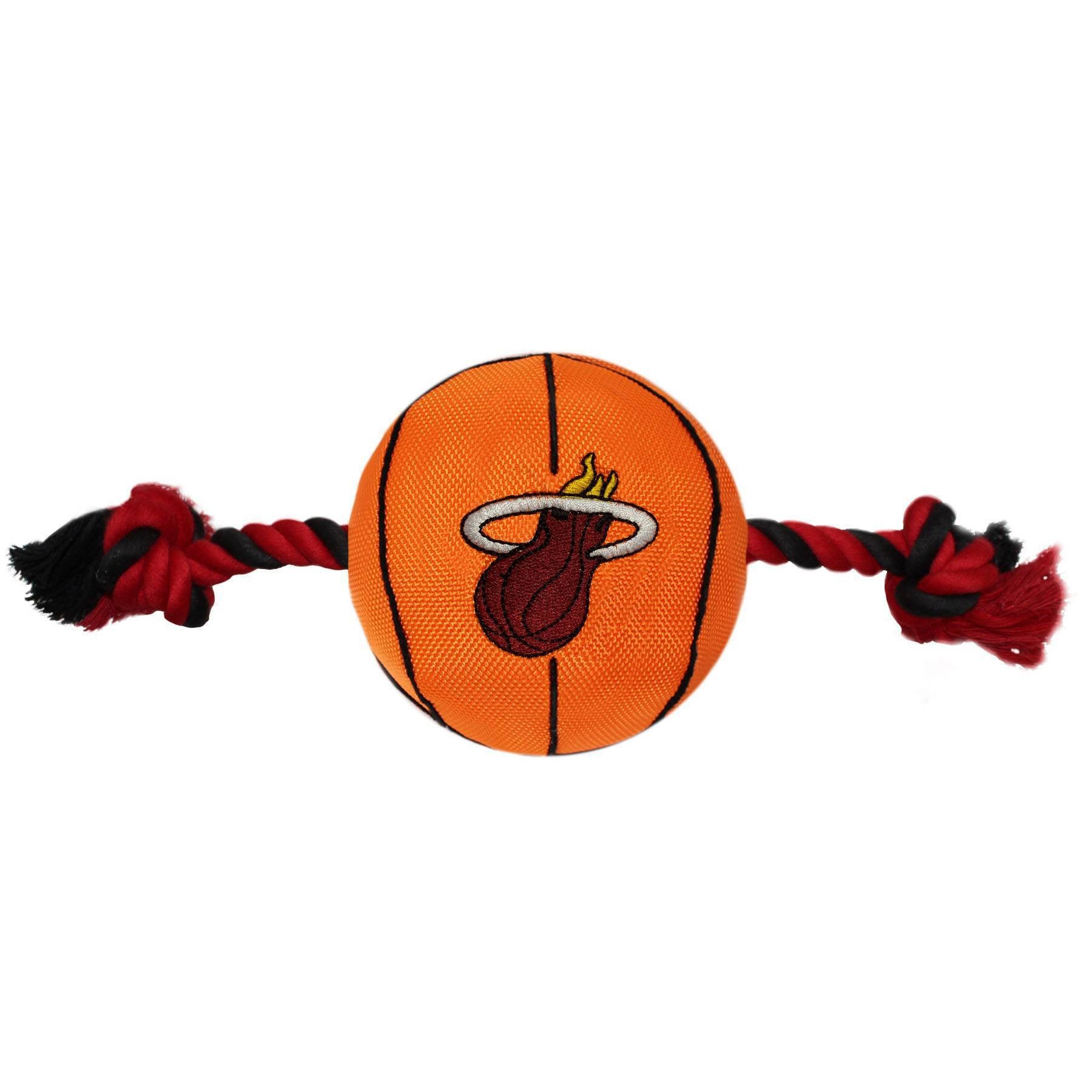 slide 1 of 1, NBA Miami Heat Basketball Rope Toy, 1 ct