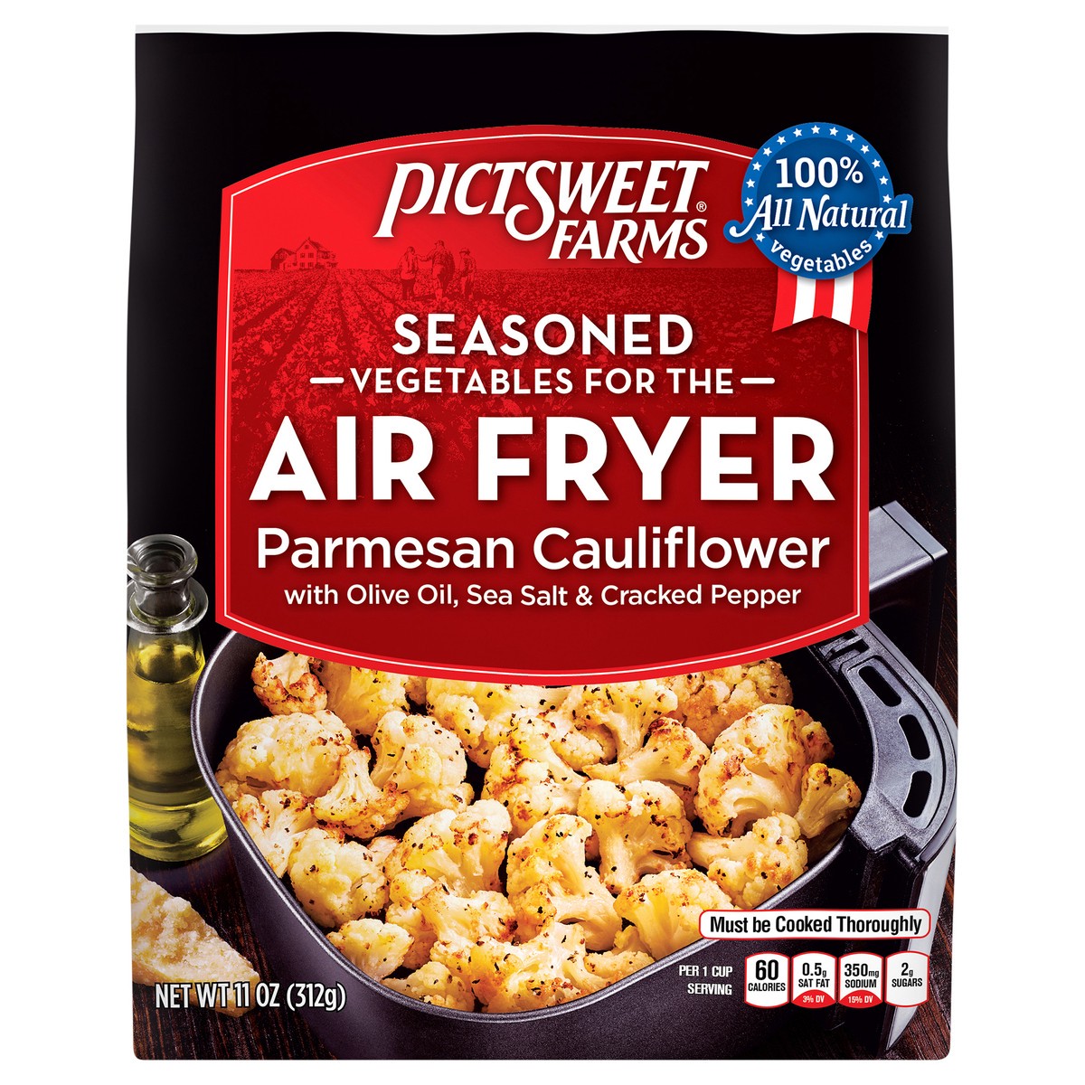 slide 1 of 3, PictSweet Parmesan Cauliflower, 11 oz