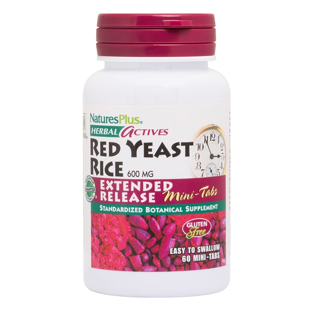 slide 1 of 1, Nature's Plus Red Yeast Rice 600 Mg Extended Release, 60 ct