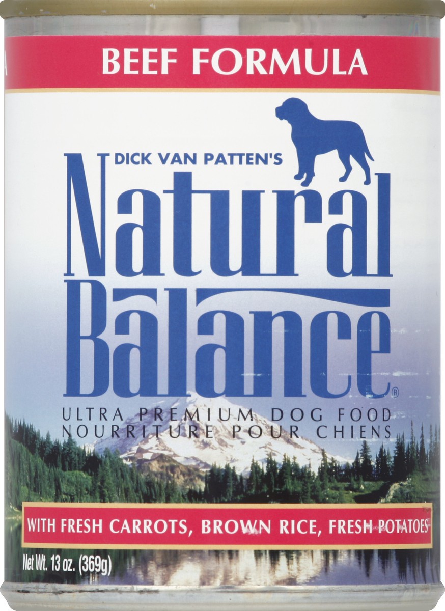 slide 5 of 6, Natural Balance Ultra Premium Beef Formula Canned Dog Food, 13 oz