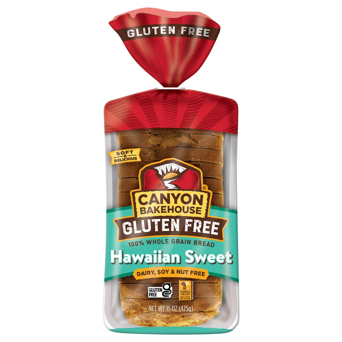 slide 1 of 8, Canyon Bakehouse Hawaiian Sweet Gluten Free Bread, Whole Grain Sandwich Bread, Fresh, 15 oz Loaf, 15 oz