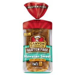 Canyon Bakehouse Hawaiian Sweet Gluten Free Bread, Whole Grain Sandwich Bread, Fresh, 15 oz Loaf