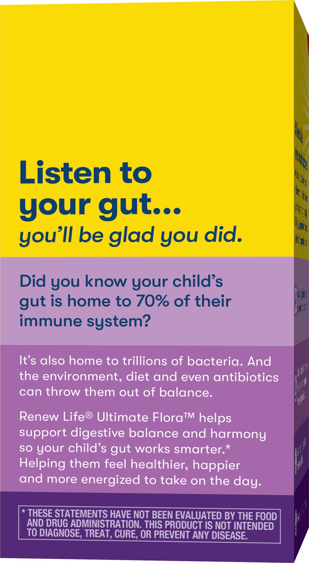 slide 5 of 5, Renew Life Ultimate Flora Probiotic Kids 3 Billion CFU Berry-licious 60 Vegan Chewable Tablets, 60 ct