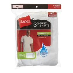 Hanes Tagless T-Shirts Small (34-36) 3 ea