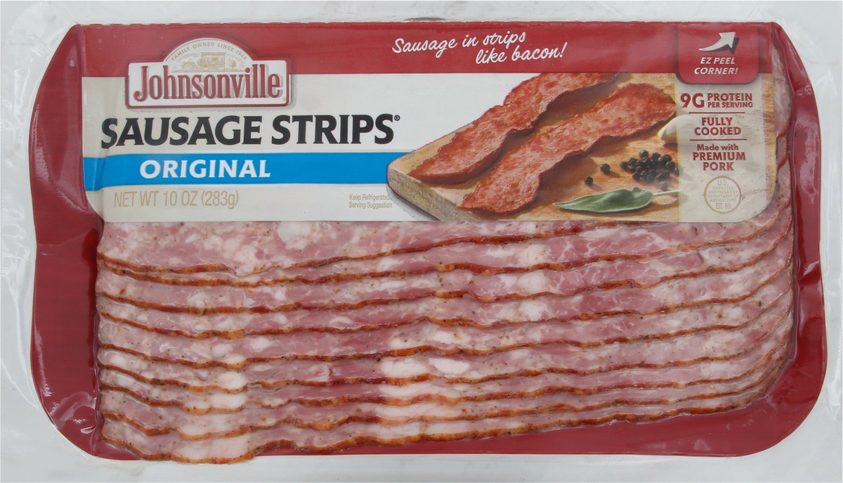 slide 2 of 2, Johnsonville Original Sausage Strip, 10 oz