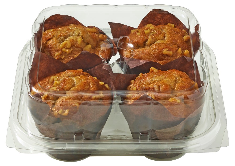 slide 3 of 3, Private Selection Banana Bread Muffins, 4 ct / 15.94 oz