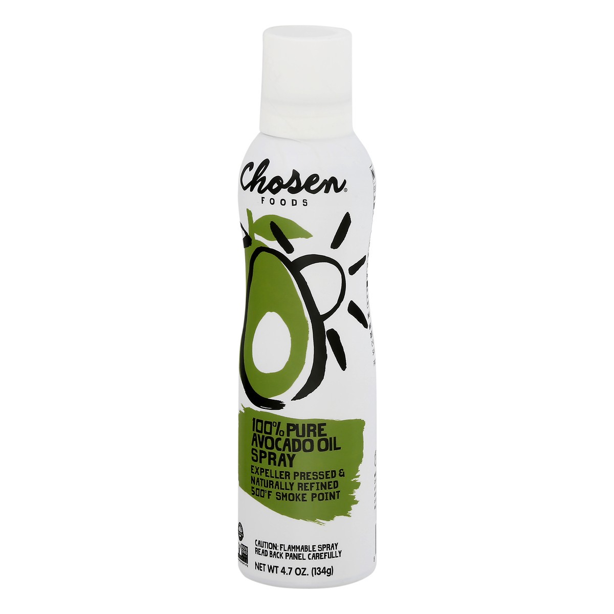 slide 9 of 9, Chosen Foods Non Stick 100% Pure Avocado Oil Spray 4.7 oz, 4.7 oz