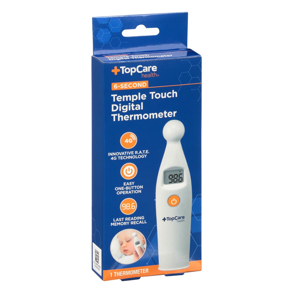 slide 6 of 9, TopCare Health Digital Temple Touch Thermometer 1 ea, 1 ct