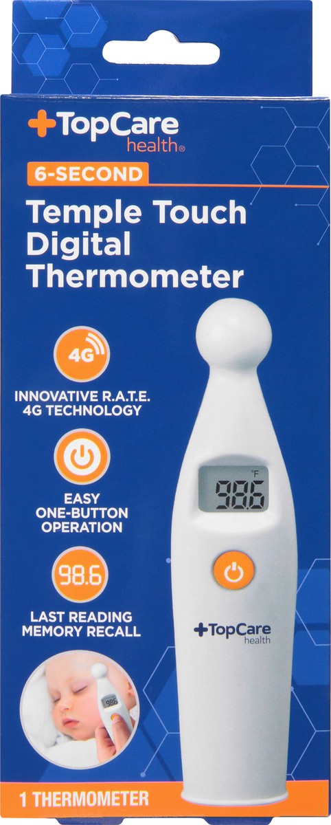 slide 8 of 9, TopCare Health Digital Temple Touch Thermometer 1 ea, 1 ct