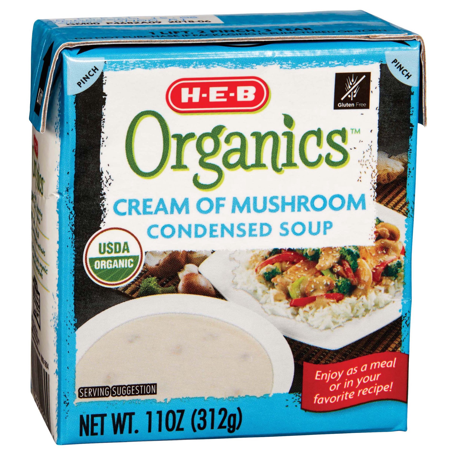 slide 1 of 1, H-B Organics Cream of Mushroom Condensed Soup - 11 oz, 11 oz
