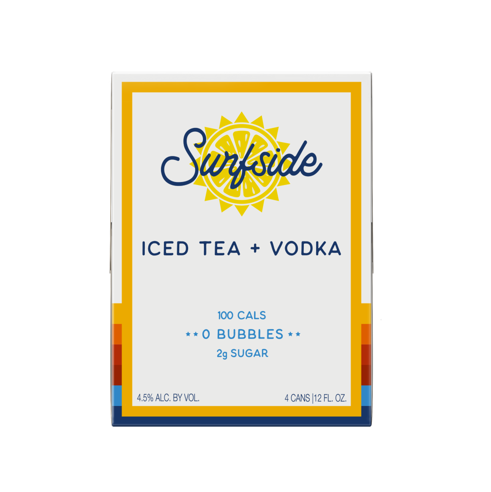 slide 4 of 6, Surfside Iced Tea + Vodka 4 - 12 fl oz Cans, 4 ct