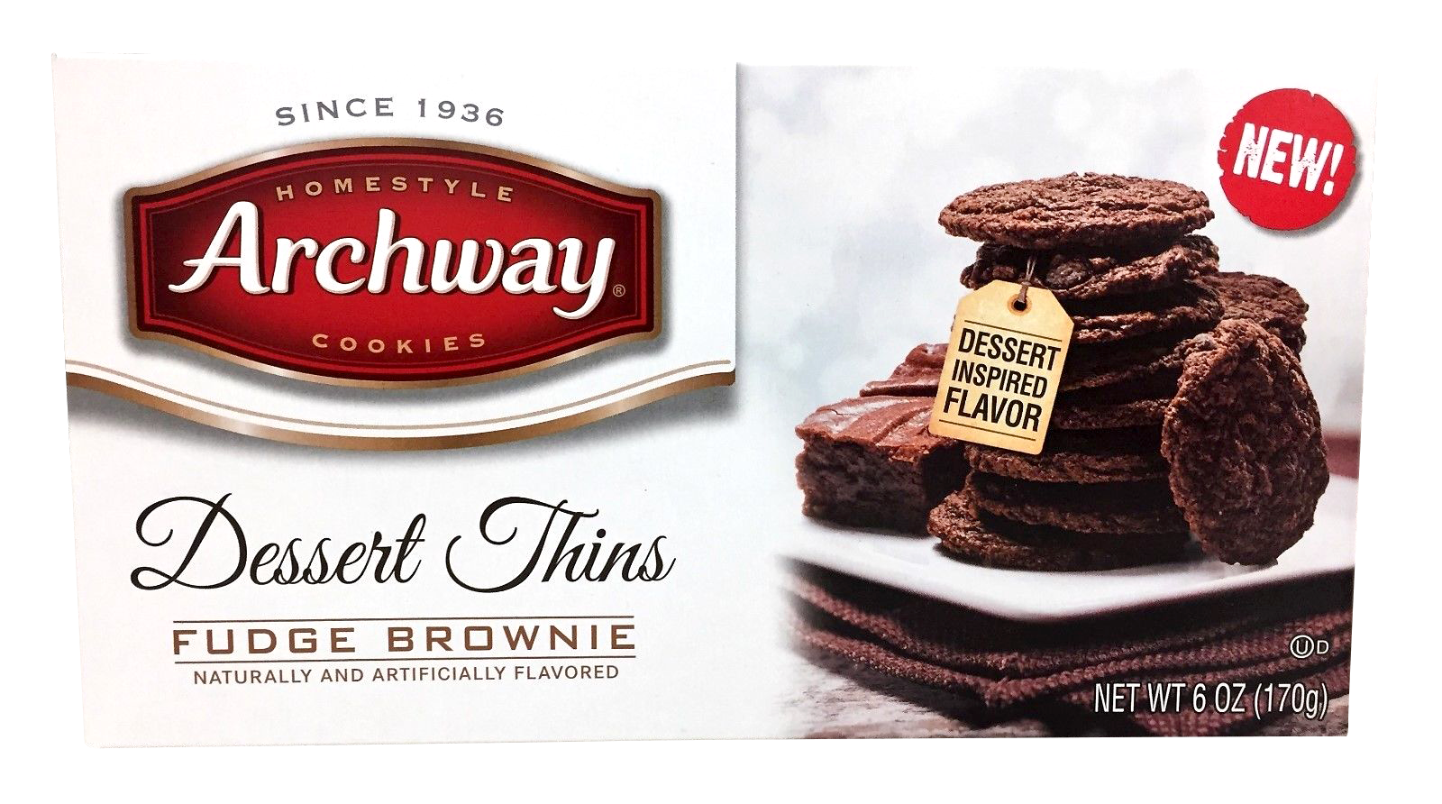 slide 1 of 2, Archway Cookies Dessert Thins Fudge Brownie, 7 oz