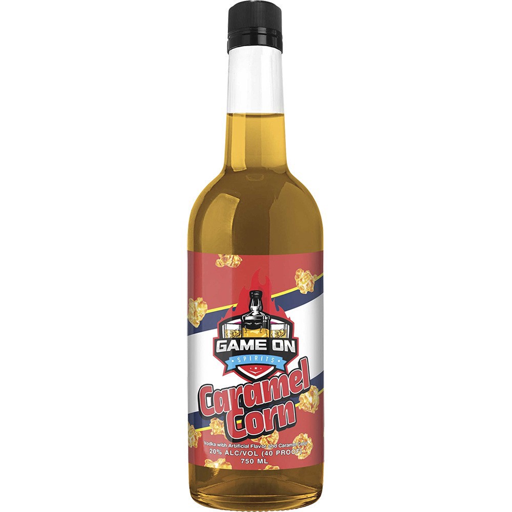 slide 1 of 1, Game On Spirits Caramel Corn Vodka, 750 ml