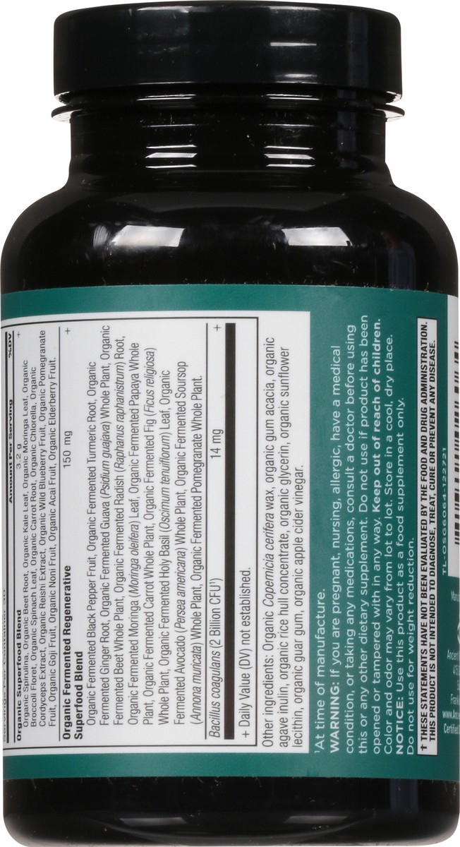 slide 9 of 9, Ancient Nutrition Organic Super Greens Tablets, 1 ct