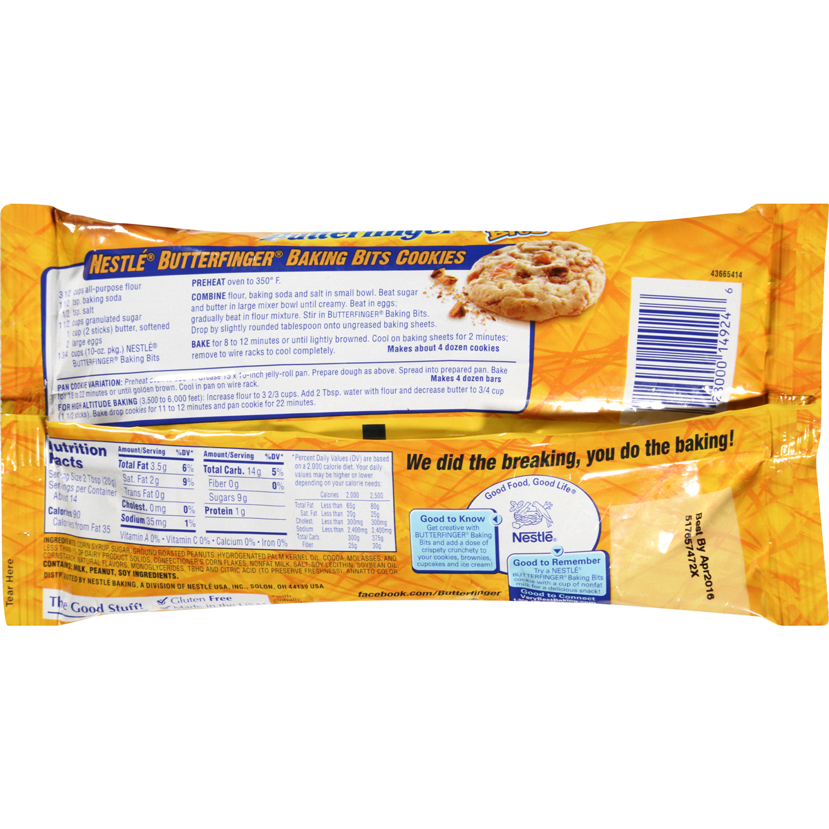 slide 2 of 2, Nestlé Butterfinger Baking Bits, 10 oz