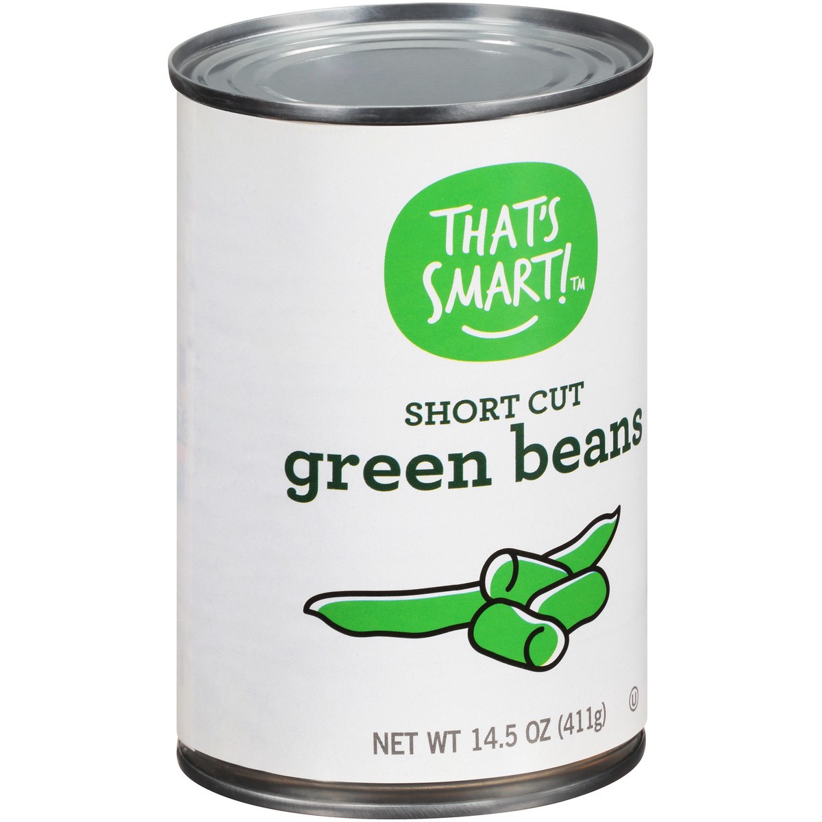 slide 2 of 9, That's Smart! Short Cut Green Beans, 14.5 oz