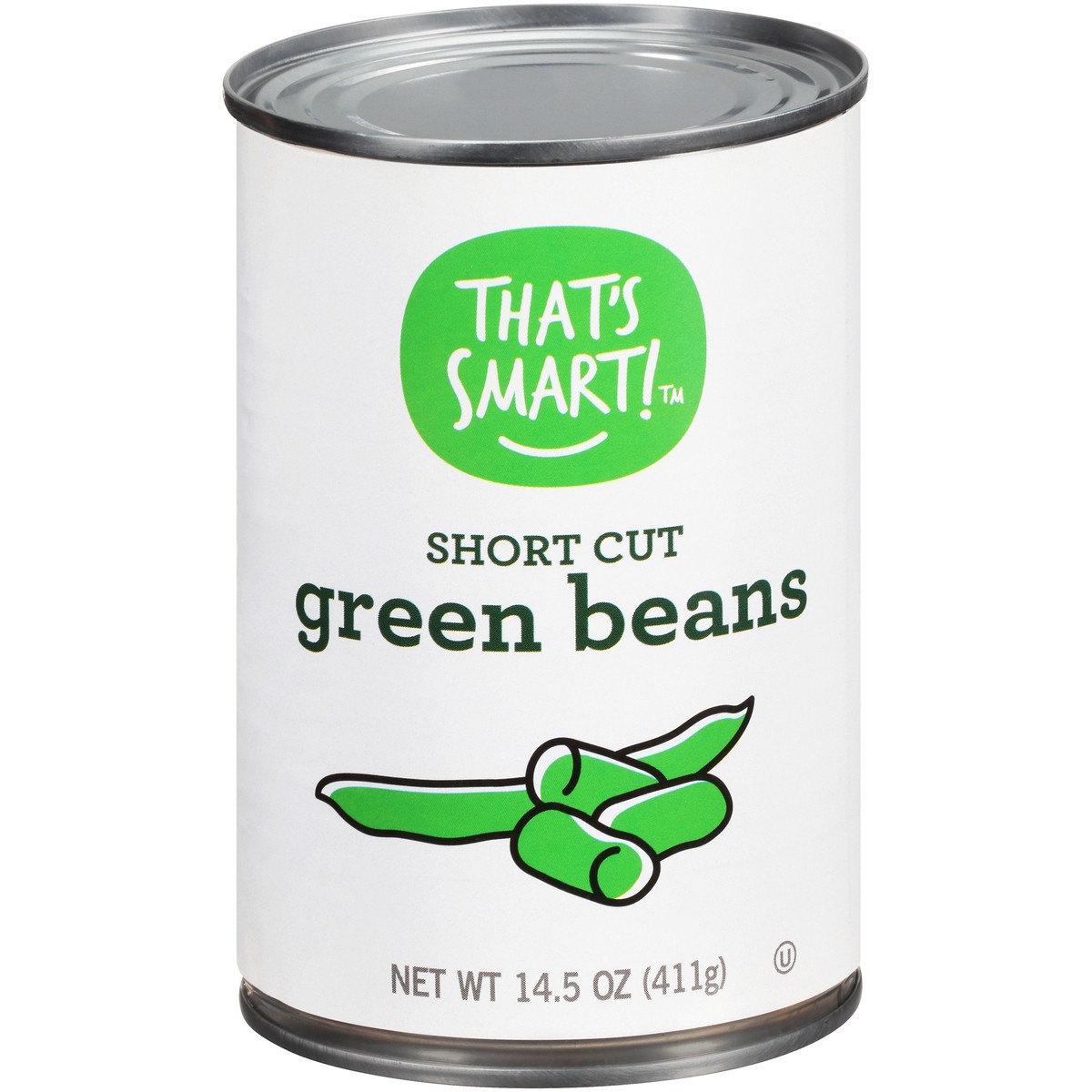 slide 1 of 9, That's Smart! Short Cut Green Beans, 14.5 oz