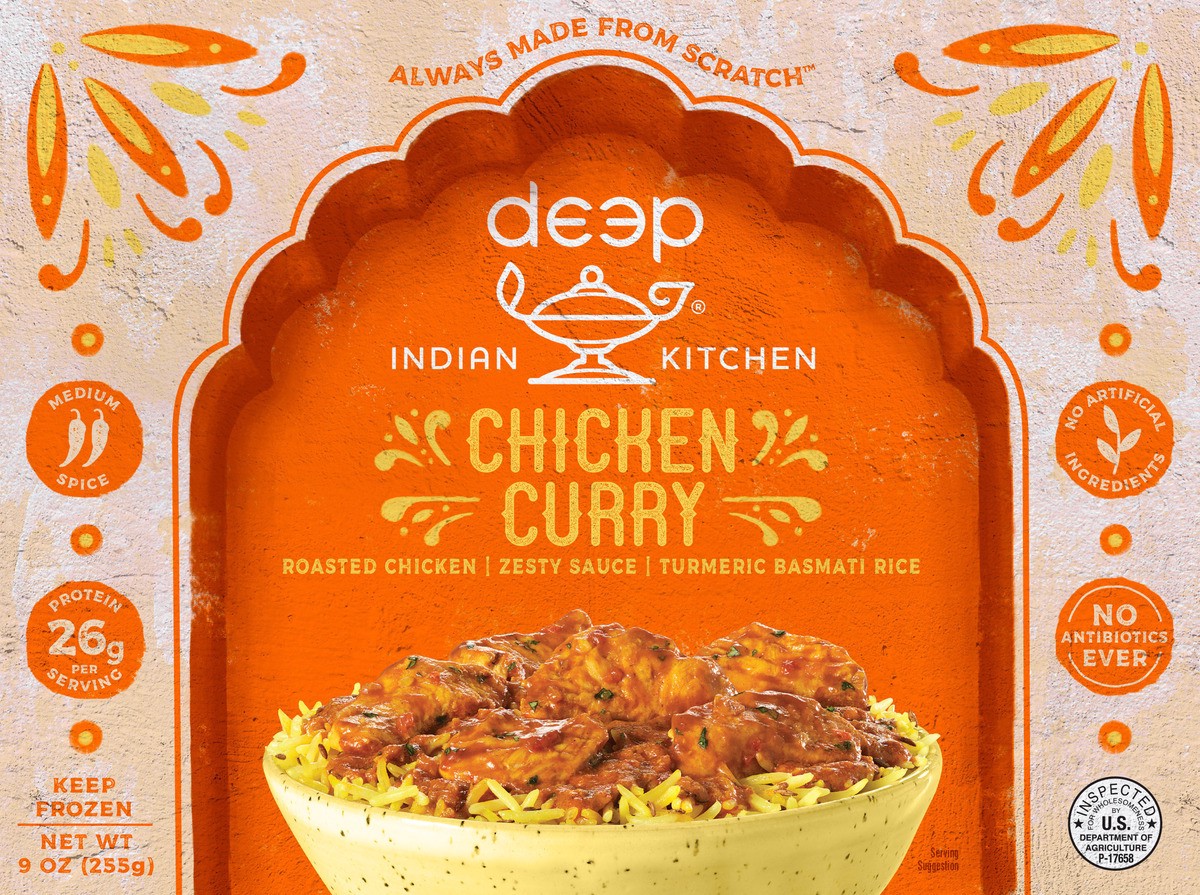 slide 4 of 7, Deep Indian Kitchen Chicken Curry, 9 oz