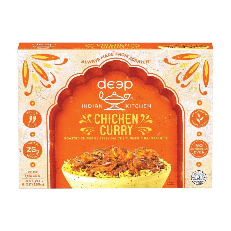 slide 1 of 7, Deep Indian Kitchen Chicken Curry, 9 oz