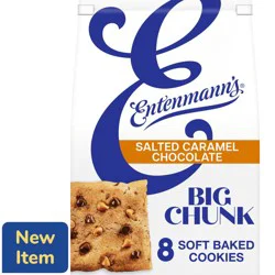 Entenmann''s Big Chunk Salted Caramel Chocolate Soft Baked Cookies, 8 packs, Cookies, 8.6 oz Bag