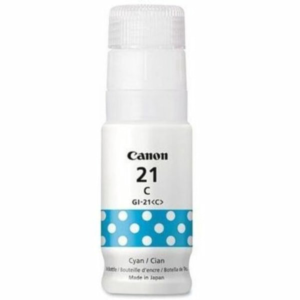 slide 3 of 4, Canon® GI-21 Cyan Ink Tank, 4537C001, 1 ct